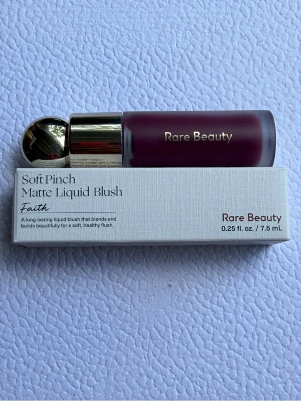 Rare Beauty Soft Pinch Matte Liquid Blush — Faith (Deep Berry Plum)